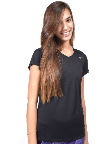 מוצרי מיזונו לנשים Mizuno DryLite Core Tee - שחור