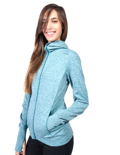 מוצרי ברוקס לנשים Brooks Joyride Hoodie - טורקיז