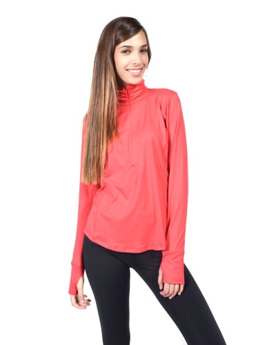 מוצרי ברוקס לנשים Brooks Dash 1/2 Zip - אדום