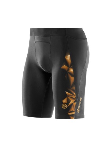 מוצרי Skins לגברים Skins A400 Half Tights - שחור/כתום