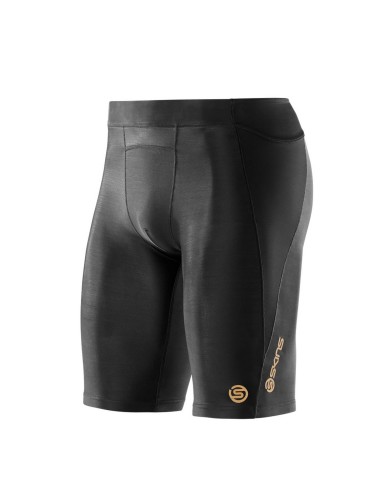 מוצרי Skins לגברים Skins A400 Half Tights - שחור מלא