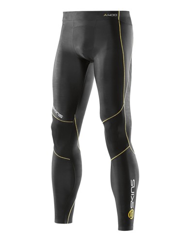 מוצרי Skins לגברים Skins A400 Long Tights - שחור/צהוב