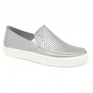 מוצרי Crocs לנשים Crocs CitiLane Roka Metallic Slp - כסף