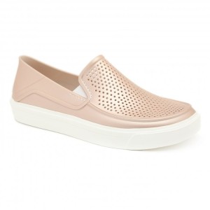 מוצרי Crocs לנשים Crocs CitiLane Roka Metallic Slp - ורוד בהיר