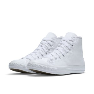 מוצרי קונברס לנשים Converse Chuck Taylor High Top - לבן מלא