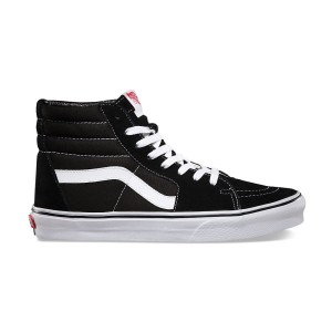 מוצרי ואנס לנשים Vans SK8 HI - שחור/לבן