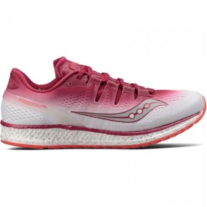 מוצרי סאקוני לנשים Saucony FREEDOM ISO - לבן/ורוד